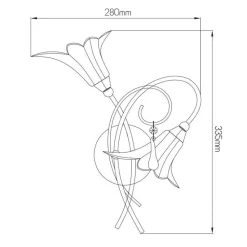 Fantasia TABOR Walllamp chrome 2xG9 LED incl.