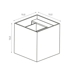 Fantasia TOKO Wandlicht geborsteld brons G9 excl (max 40W)