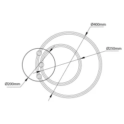 Fantasia TRENDSY LED Plafond lamp 29W Ø250+Ø400mm