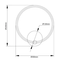 Fantasia TRENDSY LED Wandlicht 12W Ø320mm