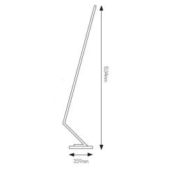 Fantasia XIMON floor lamp 24W 3000K white dimmable