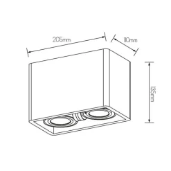 Fantasia ZIVABOX 2L wit (excl. Lampen)