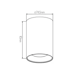 Fantasia ZOLAN h110mm white 1x 5W LED GU10 dimmable incl.