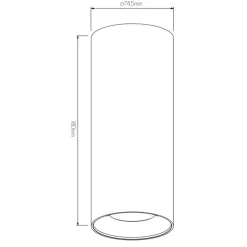 Fantasia ZOLAN h180mm white 1x 5W LED GU10 dimmable incl.