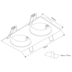 Fantasia ZOOM base 2L satin white 2x GU10