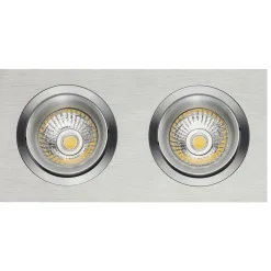 Fantasia ZOOM II 2L Alu/dim.glass LED 5W GU10 incl.