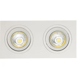 Fantasia ZOOM II 2L satin white/dim.glass LED 5W GU10 incl.