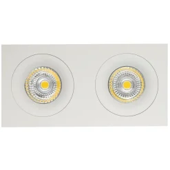 Fantasia ZOOM III 2L satin white/dim.glass LED 5W GU10 incl.
