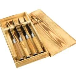 Forged Olive Steakmes Set4