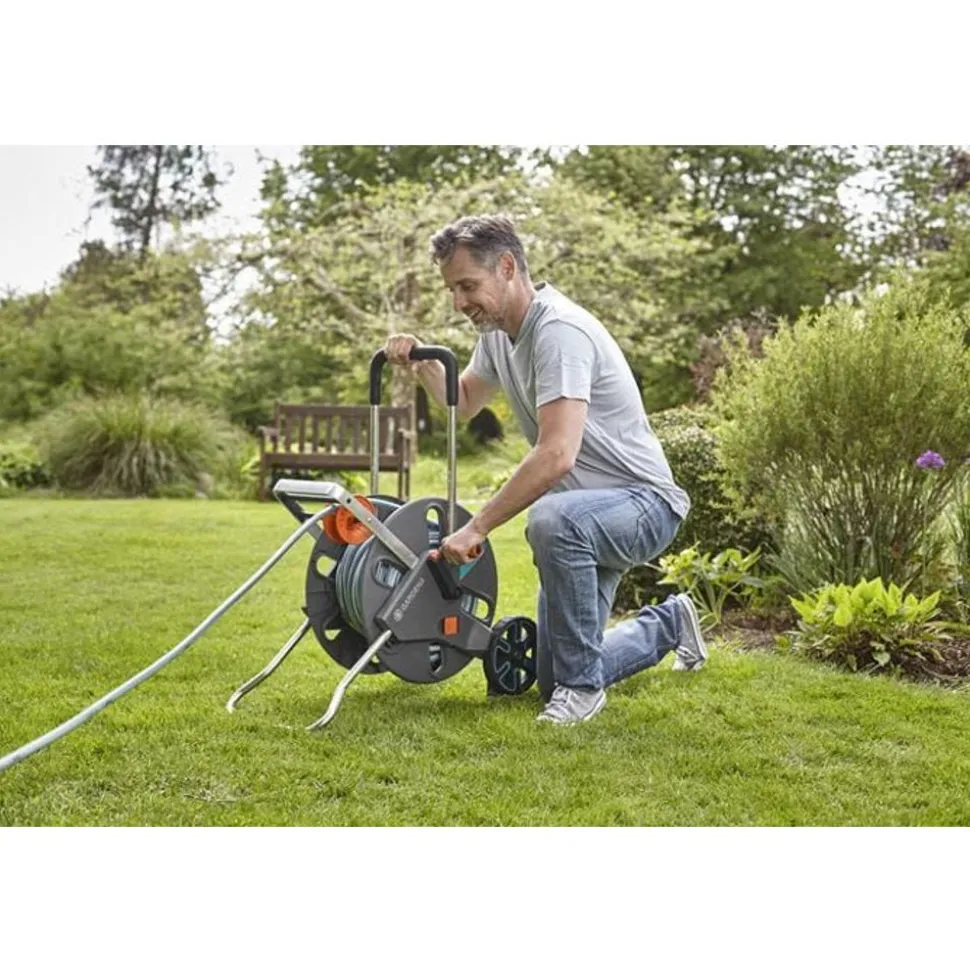 Gardena AquaRoll L Easy (Set, 50m CLASSIC Hose 1/2