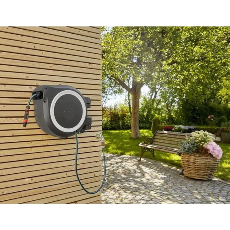 Gardena Wandslangenbox 30m RollUp L wit