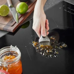 GEFU POLITO Glazen kookplaatschraper roestvrij staal