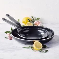 GreenPan Essence Perforated Base 2-delige Pannenset met keramische antikleeflaag 20/28 cm
