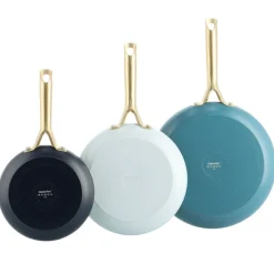 GreenPan Shades 3-delige Pannenset met keramische antikleeflaag COASTAL