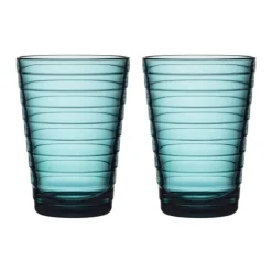 Iittala Aino Aalto Glas 33cl 2 stuks zeeblauw