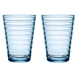 Iittala Aino Aalto Glas 33cl aqua 2 stuks