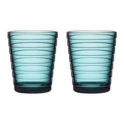 Iittala Aino Aalto Glas 22cl 2 stuks zeeblauw