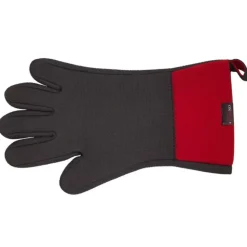 Il Cucinino Neopreen Ovenwant M/vingers Kort Zwart/rood