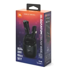 JBL Quantum Stream Wireless USB-C draagbare draadloze streamingmicrofoon Black