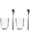 Leonardo Napoli Latte Macchiato glas 380ml set van 2 + 2 lepels