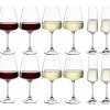 Leonardo Paladino Glazenset 12-delig - 4 witte wijnglazen - 4 rode wijnglazen - 4 champagneglazen