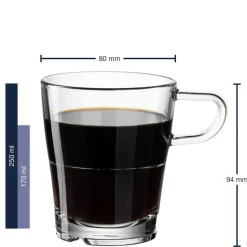 Leonardo Senso Koffieglas 250ml Stapelbaar