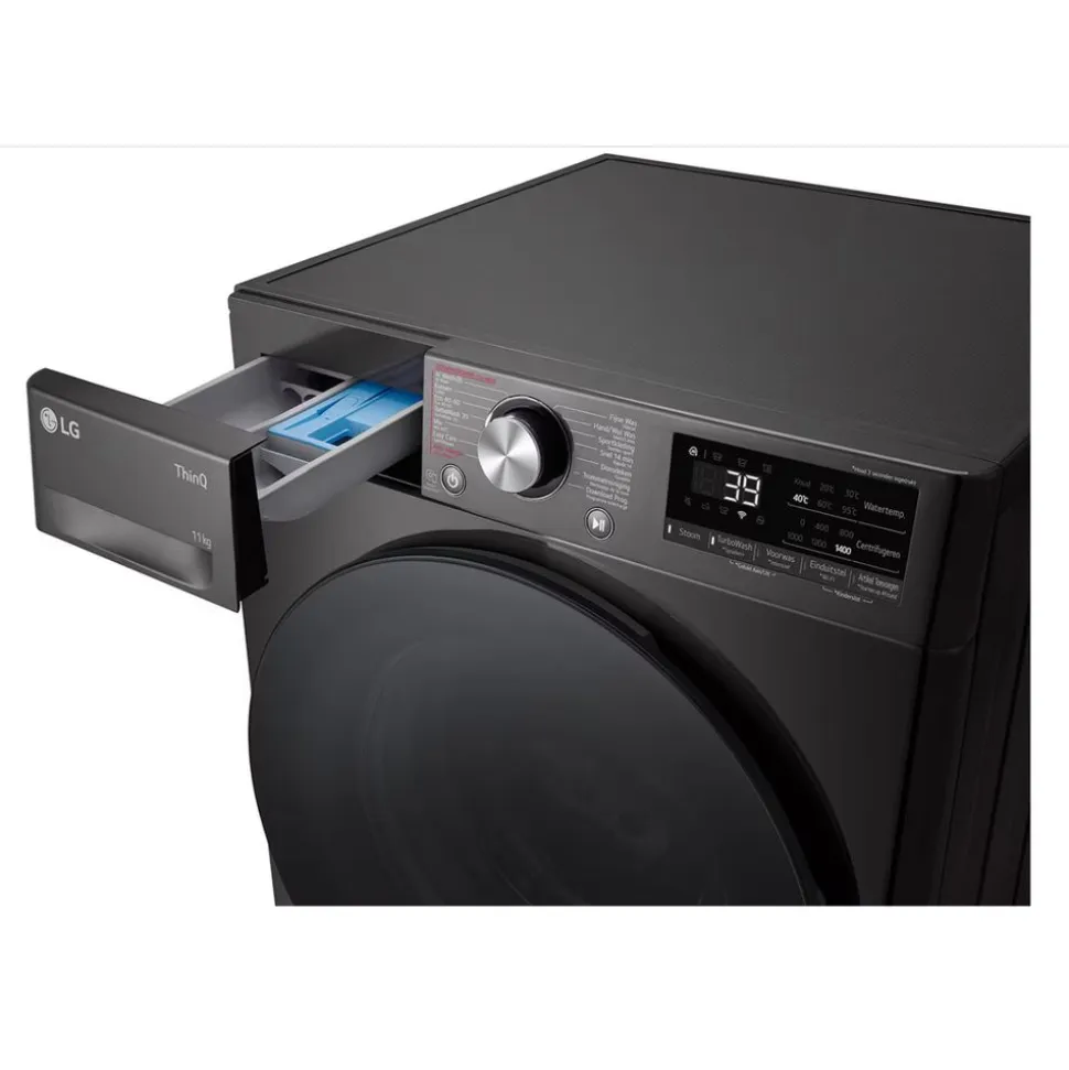 LG Electronics F4WR7011SYB 11kg Wasmachine Antraciet AI DD™ TurboWash™ Steam™