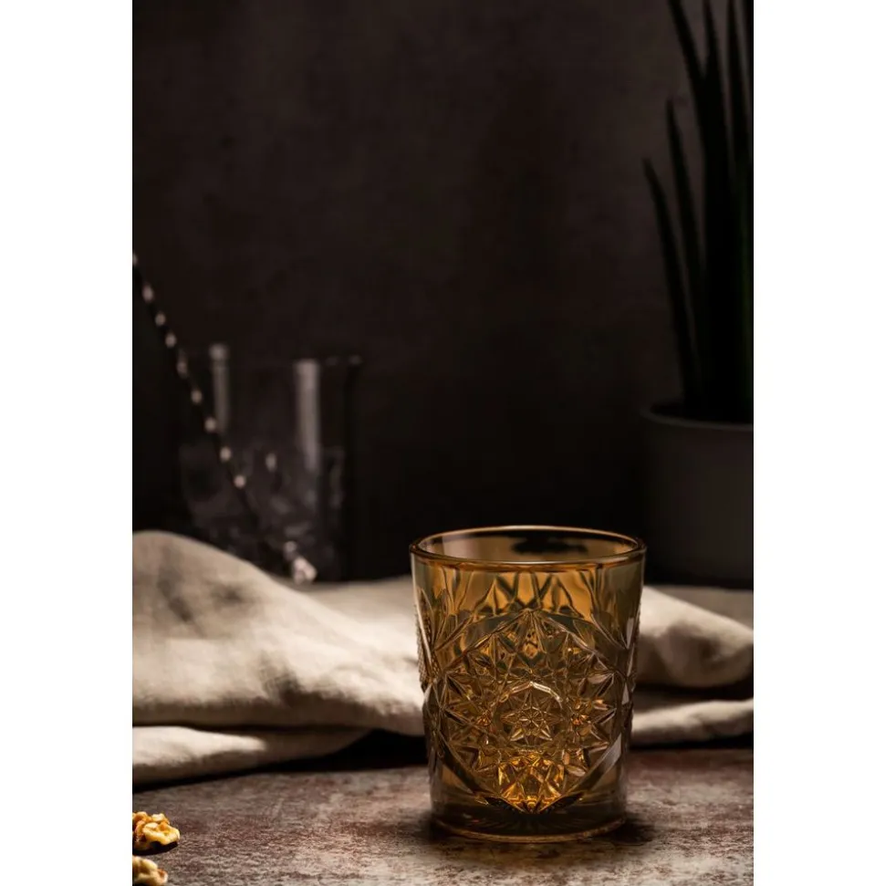 Libbey Hobstar Bekerglas oker 35cl