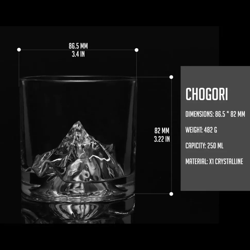 Liiton K2 Crystal Whiskey Glasses Set of 2