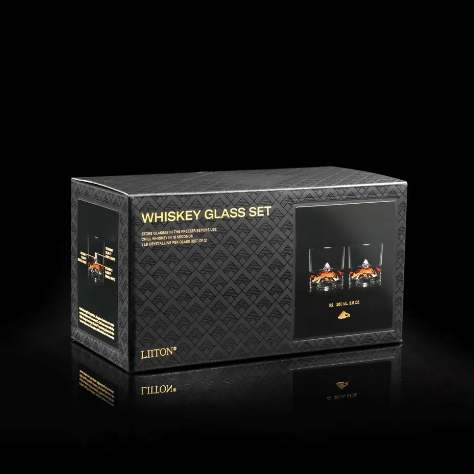 Liiton K2 Crystal Whiskey Glasses Set of 2