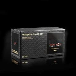 Liiton Mont Blanc Crystal Whiskey Glasses Set of 2