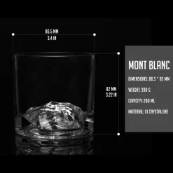 Liiton Mont Blanc Crystal Whiskey Glasses Set of 2