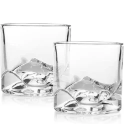 Liiton Mount Denali Crystal Whiskey Glasses Set of 2