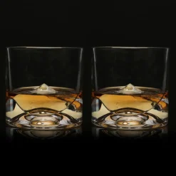 Liiton Mount Denali Crystal Whiskey Glasses Set of 2