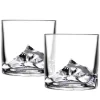 Liiton Mount Everest Crystal Whiskey Glasses Set of 2
