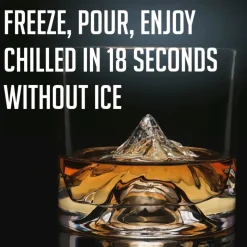 Liiton The Peaks Crystal Whiskey Decanter Set (Everest, Denali, Everest, Fuji & Mont Blanc)