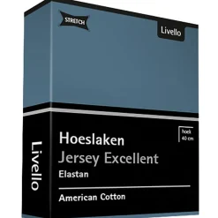 Livello Home Hoeslaken Jersey Excellent Blue 90x200