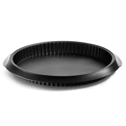 Lékué Geribde taart-/quichevorm uit silicone zwart Ø 28cm H 3.2cm
