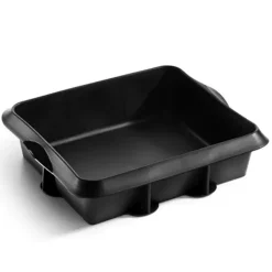 Lékué Vierkante taartvorm uit silicone zwart 24x20x6.5cm