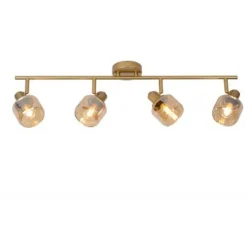 Lucide 95 - Wandspot - 4xE14 - Mat Goud / Messing
