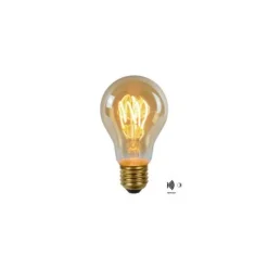 Lucide A60 TWILIGHT SENSOR - Filament lamp Buiten - Ø 6 cm - LED - E27 - 1x4W 2200K - Amber