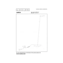 Lucide AARON Leeslamp-Wit-LED DTW-12W-2700K/4000K-Metaal