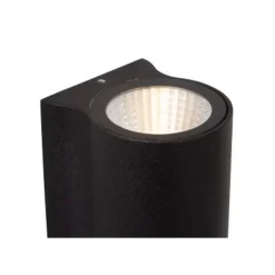 Lucide AKRA Wandlamp Buiten-Zwart-LED-6W-3000K-IP54