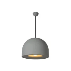 Lucide AKRON Hanglamp-Grijs-Ø50-1xE27-40W-Metaal