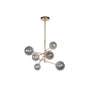 Lucide ALARA Hanglamp-Goud-Ø72-LED-6xG4-1,5W-2700K-Glas