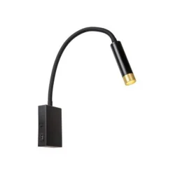 Lucide ALEC Wandspot-Zwart-LED-1xG9-3W-2700K-Metaal