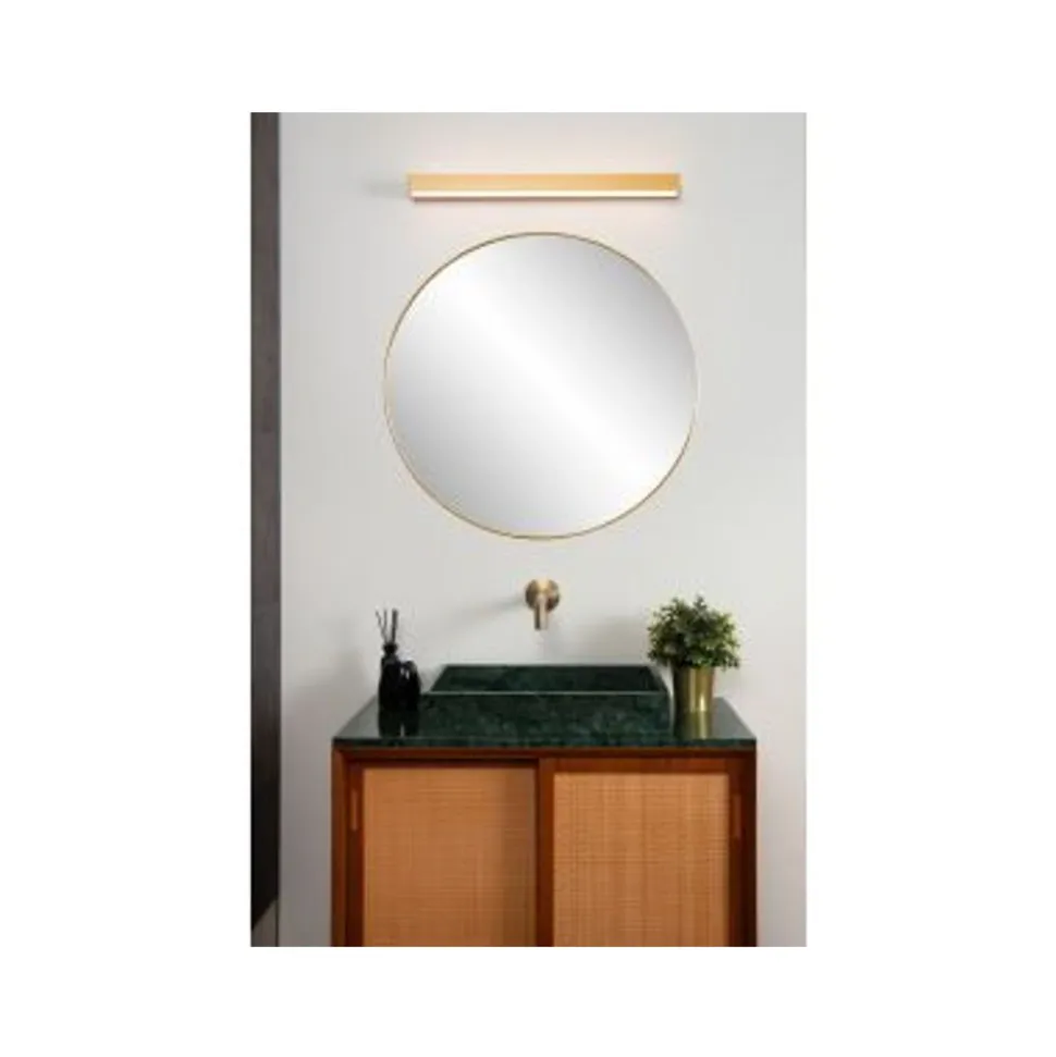 Lucide ALEXA Wandlamp Badk.-Mat Go.-LED-8W-3000K-IP44