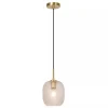 Lucide ALICENT - Hanglamp - Ø 18 cm - 1xE27 - Mat Goud / Messing