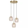 Lucide ALICENT - Hanglamp - Ø 35 cm - 3xE27 - Mat Goud / Messing