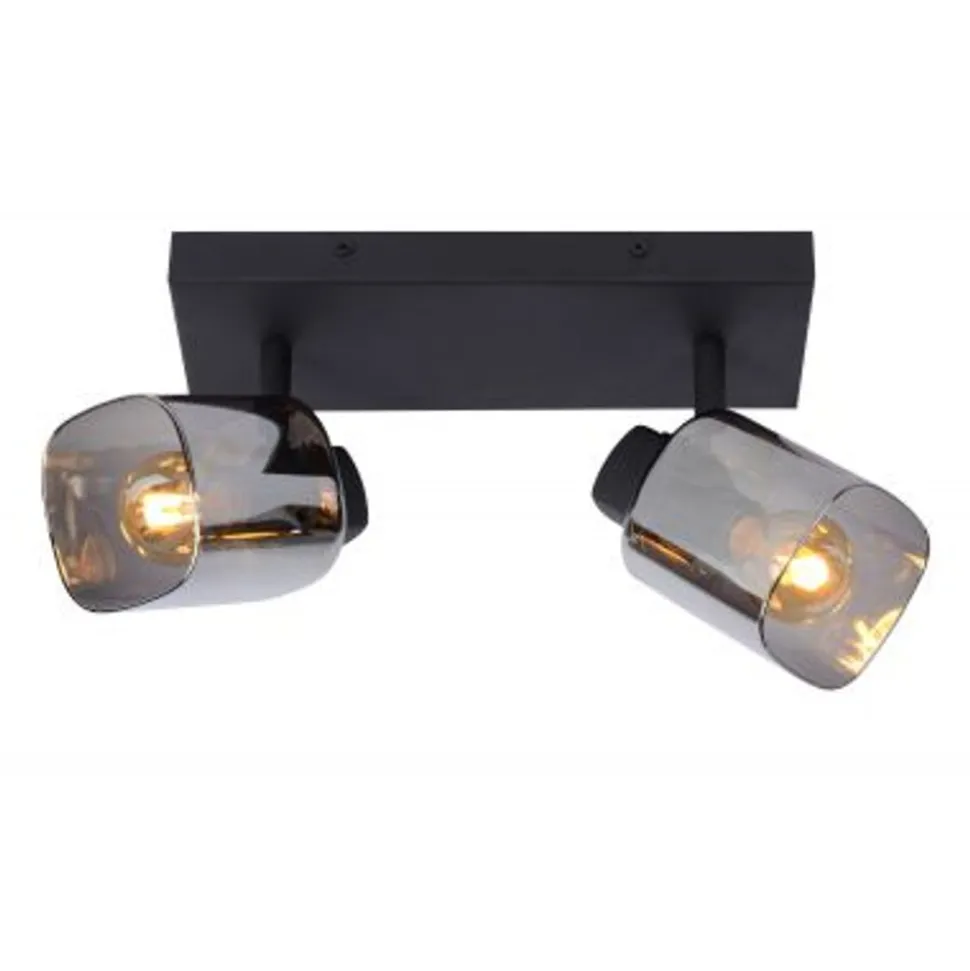 Lucide ALION - Plafondspot - 2xE14 - Zwart